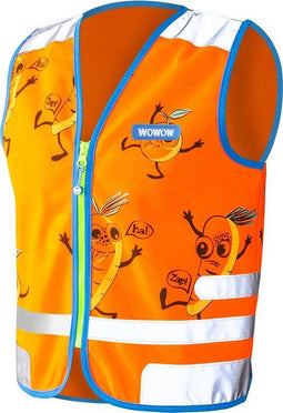 WOWOW Comic veggie Jacket oranje - fluohesje kind EN17353 - L