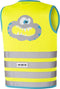 Wowow Veiligheidshesje kind Crazy Monster Geel Maat L