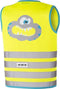 Wowow Veiligheidshesje kind Crazy Monster Geel Maat M