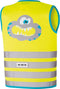 Wowow Veiligheidshesje kind Crazy Monster Geel Maat S