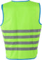 Wowow Veiligheidshesje kind met rits EN 1150 - Fun Fietsjas - Maat L - Unisex - groen/blauw/zilver