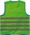 Wowow Veiligheidshesje kind met rits EN 1150 - Fun Fietsjas - Maat L - Unisex - groen/blauw/zilver