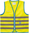 Wowow Veiligheidshesje kind met rits EN 1150 - Fun Fietsjas - Maat L - Unisex - geel/blauw/zilver