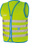 Wowow Veiligheidshesje kind met rits EN 1150 - Fun Fietsjas - Maat M - Unisex - groen/blauw/zilver