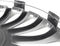 Trend - Wieldoppen 15 inch - Sportieve look - Zilver (set van 4)