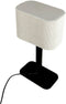 Dyberg Larsen Calix - Tafellamp - Ovale stoffen kap - Nature/Black