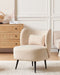 Fauteuil OTSBY Bouclé Beige