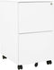 vidaXL - Ladeblok - verrijdbaar - 39x45x67 - cm - staal - wit