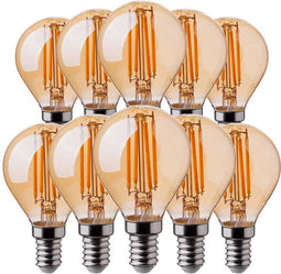 V-tac VT-1953 10-pack Filament LED lampen kogel - E14 - 4W - 350 Lm - 2200K