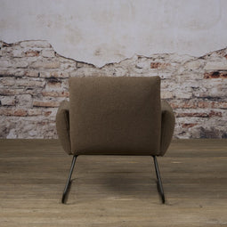 SIDD Dante coffeechair - fabric Teddy MJ8-7 Dark brown