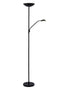 Zeno Vloerlamp - Richtbare leeslamp en uplighter - Zwart