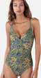 Barts Kalae Shaping One Piece - Dames Badpak - Verstelbare schouderbandjes V-hals - Sun