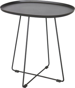 WOOOD Bijzettafel Otis Buiten - Metaal - Black - 50x43x51