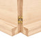 vidaXL - Wandschap - 160x50x(2-6) - cm - onbehandeld - massief - eikenhout