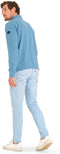 Mario Russo Pique Longsleeve Shirt - Trui Heren - Sweater Heren - Coltrui Heren - L - Blauw