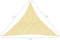 vidaXL - Zonnescherm - HDPE - driehoekig - 5x5x5 - m - beige