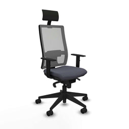 Bureaustoel met hoofdsteun Piqueras y Crespo 1D066N1 Donker grijs