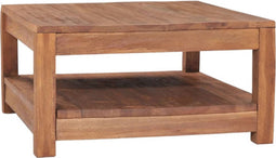 vidaXL - Salontafel - 68x67x35 - cm - massief - teakhout