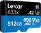 Lexar 633x - microSDXC UHS-I - 512GB - 95MB/s leessnelheid