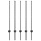 vidaXL - Hekpalen - 10 - stuks - U-Channel - Grijs - 100 - cm - Staal