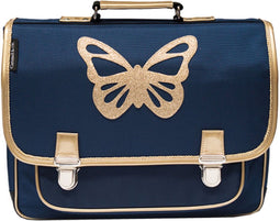 Caramel & Cie - Boekentas/Schooltas lagere school Blauwe vlinder - Medium