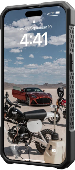 Urban Armor Gear Monarch Pro - Smartphonehoesje - 5-laagse constructie - Blauw (iPhone 15 Pro Max)