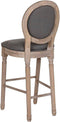 Kruk DKD Home Decor Spar Linnen Donker grijs (48 x 42 x 121 cm)