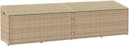 vidaXL - Tuinbox - 220x50x58 - cm - poly - rattan - beige