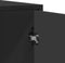 vidaXL - Dressoir - 94x35x76 - cm - bewerkt - hout - zwart