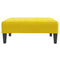 Voetenbank 77x55x31 cm fluweel geel