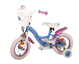 Disney Frozen 2 - Kinderfiets - 12 inch - Handrem - Blauw/Paarse