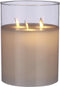 Mica Decorations LED Kaars - H20 x Ø15 cm - Wax/Glas