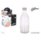 Glazen fles La Mediterránea Metaal Glas 1 L (6 Stuks)