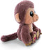Nici aap Hobson pluche knuffel - bruin - 15 cm