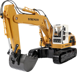 Fuegobird RC auto - Graafmachine met afstandsbediening - Geel