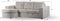 Furntastik 3 zits bank CL L+R, stof Lord 22, E460 beige