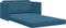 vidaXL - Ligbed - Sofa - 2-in-1 - Blauw - 124x204x61 - cm - Velours