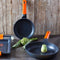 Bra Pan Bra A281224 Ø 24 Cm Teflon Zwart Oranje Aluminium Gehard Aluminium Ø 24 Cm