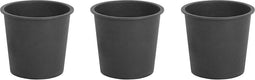 BALZO - Plantenbak set van 3 - Zwart - 16 cm - Synthetisch materiaal