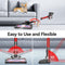 Royalty Line® CVC9316 Steelstofzuiger Draadloos 3 in 1 - Stofzuiger Draadloos Zonder Zak - LED Verlichting - 0.8L Stofbak - Lichtgewicht - Vacuum Cleaner - Rood