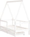 vidaXL - Kinderbedframe - met - lades - 70x140 - cm - massief - grenenhout - wit