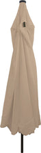 vidaXL - Tuinparaplu - met - LED-verlichting - 395x245 - cm - Taupe