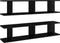 vidaXL - Wandschappen - 2 - st - 90x18x20 - cm - spaanplaat - hoogglans - zwart