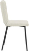 vidaXL - Eetkamerstoelen - 2 - st - fluweel - crèmekleurig