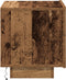 vidaXL - Nachtkastje - met - LED-verlichting - Oude - Hout - 100x36x49 - cm