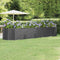 vidaXL - Plantenbak - 396x100x68 - cm - gepoedercoat - staal - antracietkleurig