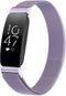 iMoshion Bandje Geschikt voor Fitbit Inspire Maat M - iMoshion Milanees magnetische band met installatiehulp - Paars