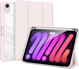Dux Ducis - Tablet hoes geschikt voor Apple iPad Mini 6 (2021) - Toby Series - Tri-Fold Book Case - Roze