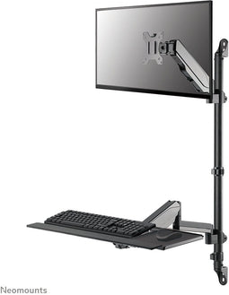 Neomounts WL90-325BL1 - Wandgemonteerd werkstation - Full motion verstelbaar voor schermen tot 32" - Zwart