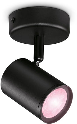 WiZ Imageo - Draaibare spot - Slimme lamp met 16 miljoen kleuren - Zwart